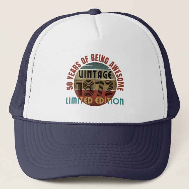 Gorra De Camionero 50 años de ser increíble  (Anverso)