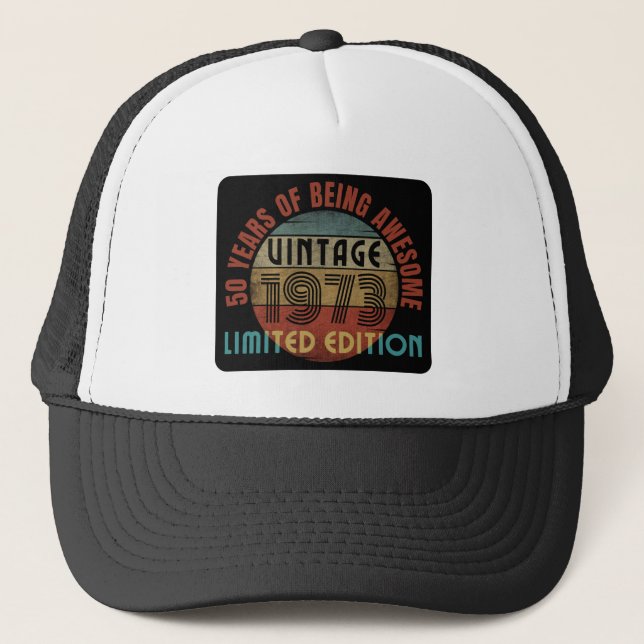 Gorra De Camionero 50 años siendo increíble   (Anverso)