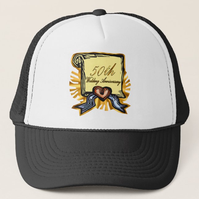 Gorra De Camionero 50.o aniversario de boda 3W (Anverso)