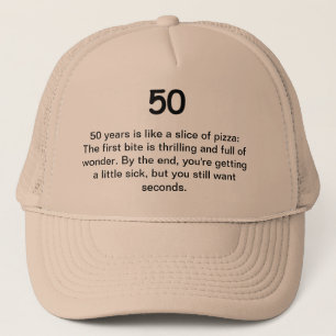 Gorra De Camionero 50.o Humor del cumpleaños - 50 es como una