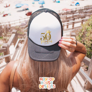 Gorra De Camionero 50 y fabuloso cumpleaños del jitemer de oro
