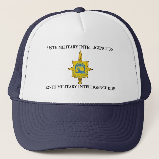 GORRA DE CAMIONERO 519º BATTALÓN DE INTELIGENCIA MILITAR 525º BDE (Anverso)