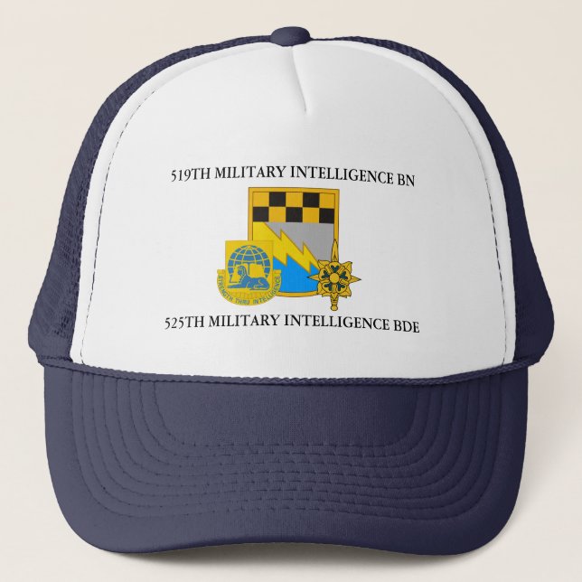 GORRA DE CAMIONERO 519º BATTALÓN DE INTELIGENCIA MILITAR 525º BDE (Anverso)