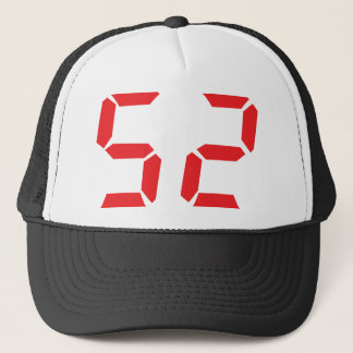 Gorra De Camionero 52 cincuenta y dos números digitales del