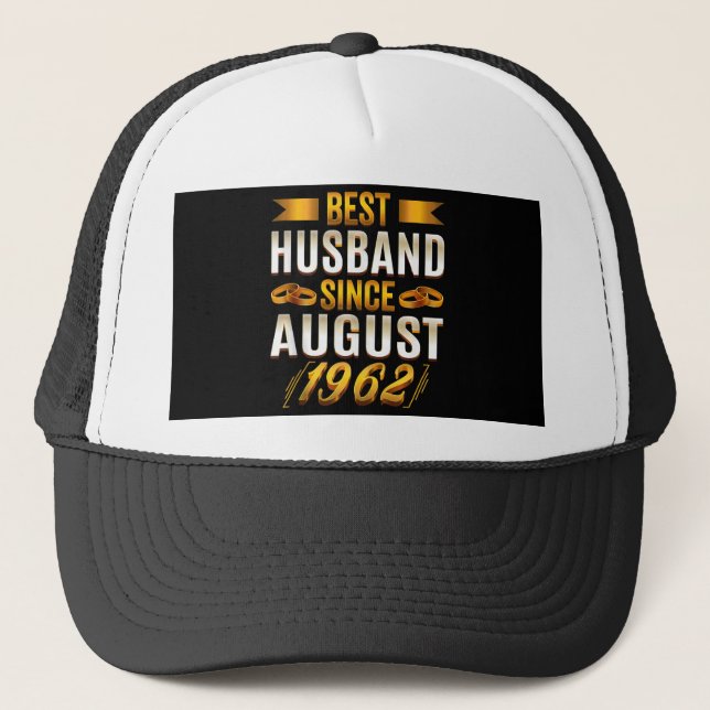 Gorra De Camionero 58º aniversario del mejor marido (Anverso)