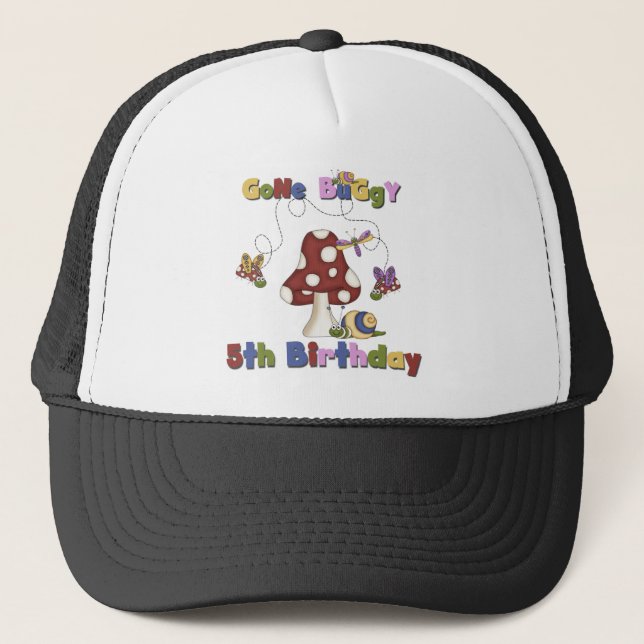 Gorra De Camionero 5.º Bug Camisetas de cumpleaños y regalos (Anverso)