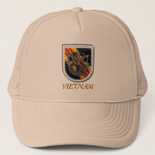 Gorra De Camionero 5to Boinas verdes SFG SF del grupo de las fuerzas (Anverso)