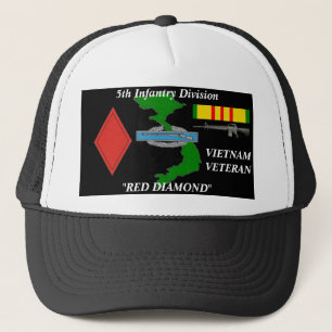 Gorra De Camionero 5to Casquillo de la bola de Vietnam de la división