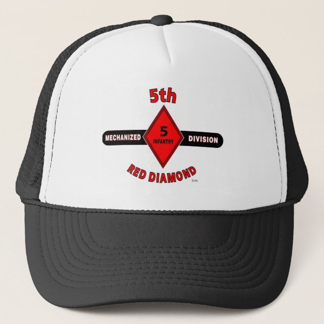 Gorra De Camionero 5to DIVISIÓN de INFANTERÍA (MECANIZADA) "DIAMANTE (Anverso)