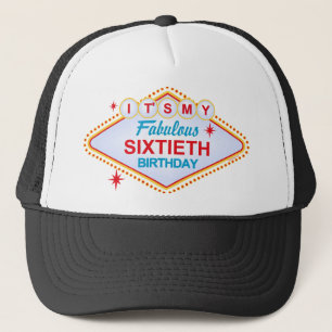 Gorra De Camionero 60.o cumpleaños de Las Vegas