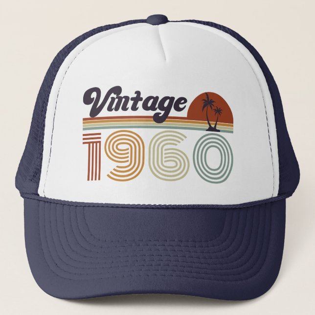 Gorra De Camionero 65º cumpleaños, cosecha 1960 (Anverso)