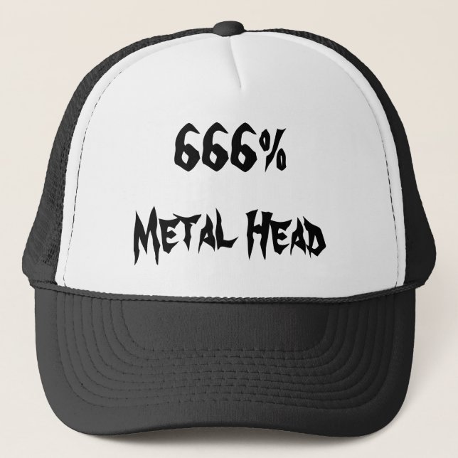 Gorra De Camionero 666% de cabeza Metalizado (Anverso)