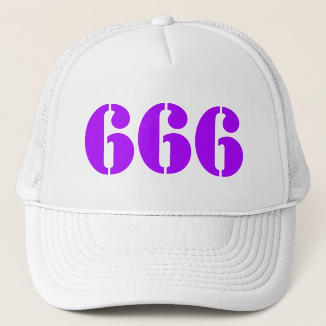 Gorra De Camionero 666 (morado) (Anverso)