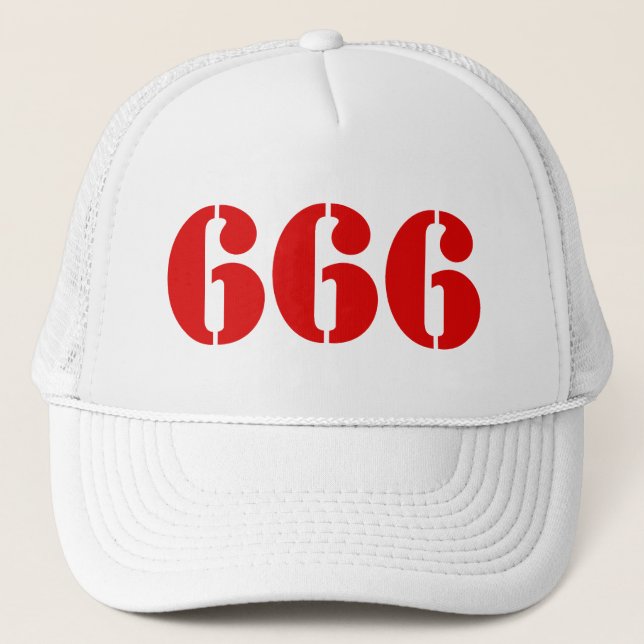 Gorra De Camionero 666 (rojo) (Anverso)