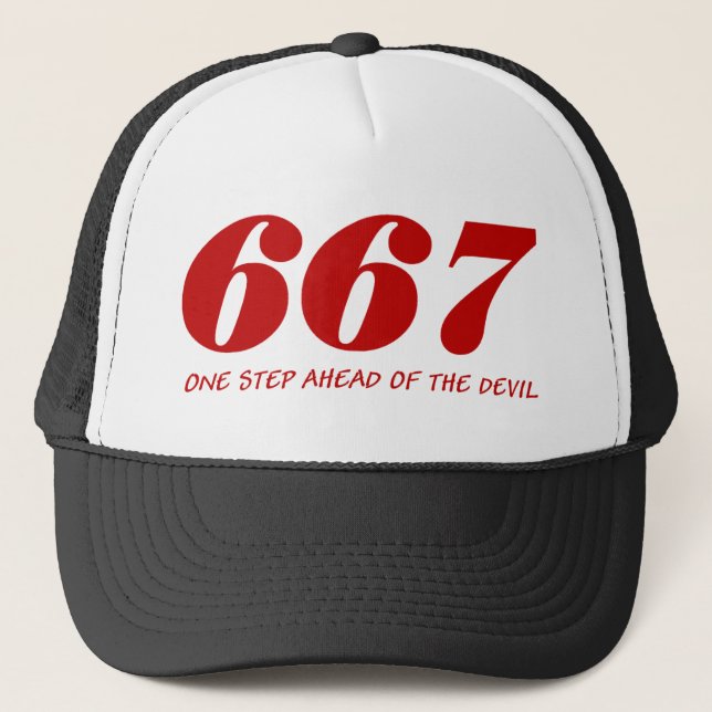 Gorra De Camionero 667 - One Step Ahead Of The Devil (Anverso)