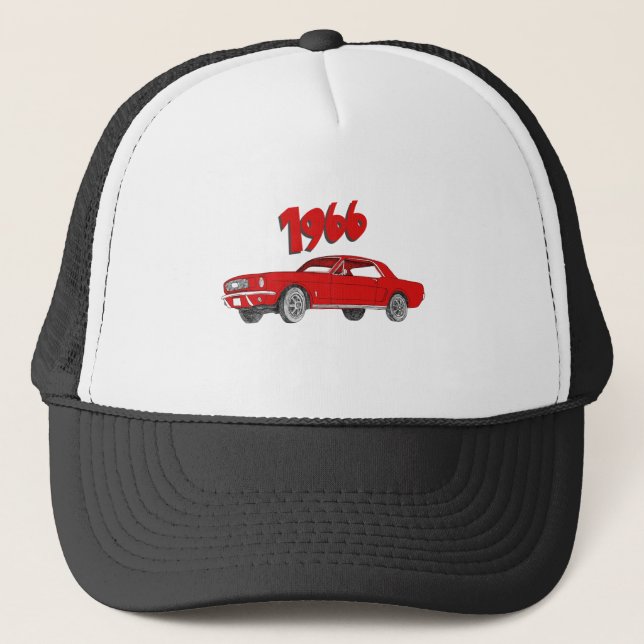 Gorra De Camionero 66 mustang (Anverso)