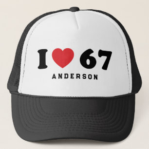 Gorra De Camionero 67 Meme gracioso que amo seis cumpleaños número 67