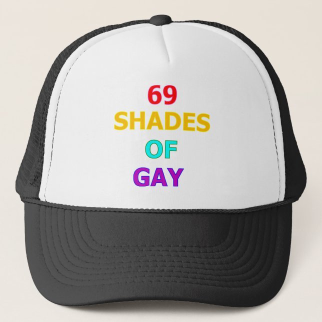 Gorra De Camionero 69 sombras de gay (Anverso)