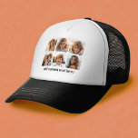 Gorra De Camionero 6 Collage de fotos con guión de rebote de moda<br><div class="desc">Usar fotos recortadas cuadradas para obtener los mejores resultados. Esta rejilla fotográfica moderna con un collage y esquinas redondeadas. Añade tus fotos favoritas a esta tira de película para un divertido guardián de la memoria. Una forma artística de mostrar tus mejores fotos para compartir fotos.</div>