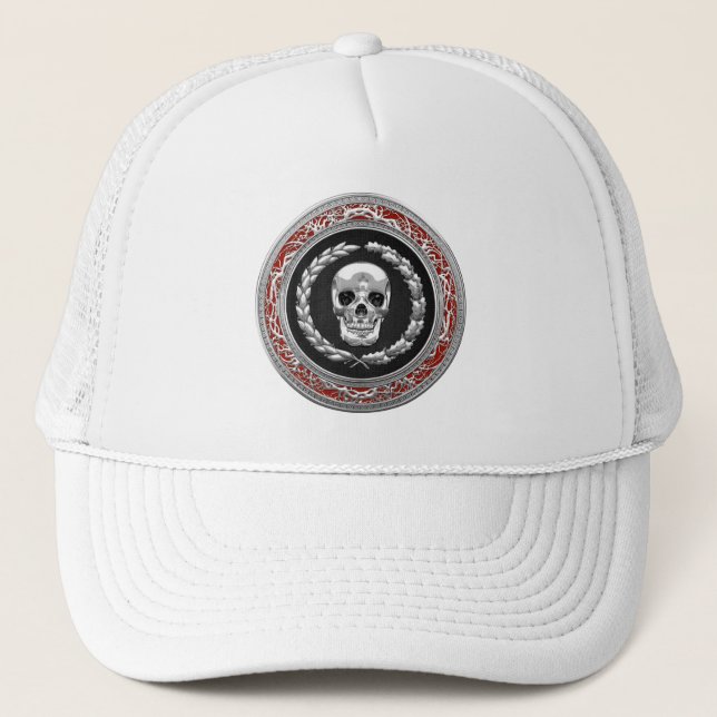 Gorra De Camionero [700] Cráneo plateado (Anverso)