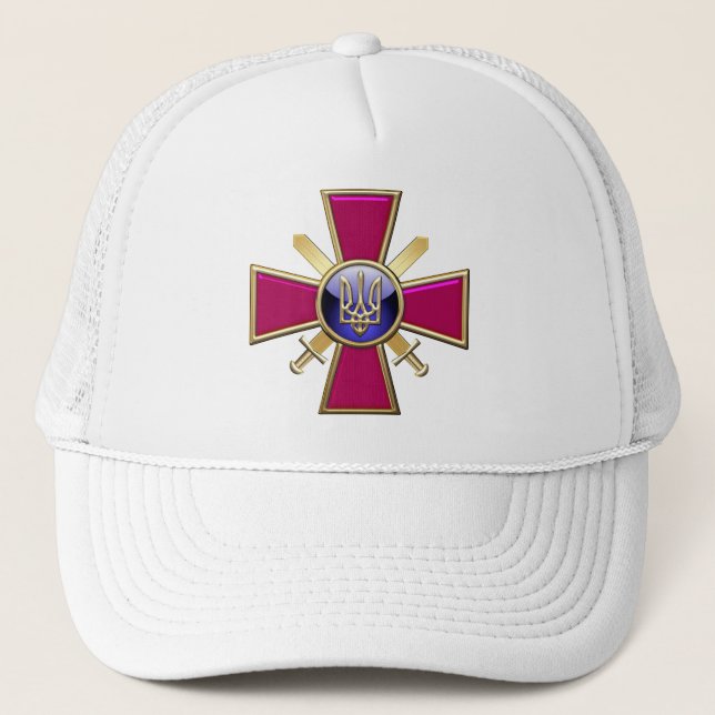 Gorra De Camionero [700] Emblema de las fuerzas terrestres ucranianas (Anverso)