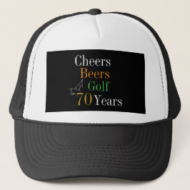 Gorra De Camionero 70.ª Cerveza De Golf De Cumpleaños