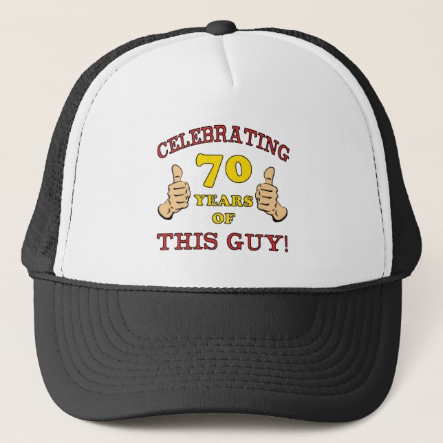 Gorra De Camionero 70.º Regalo De Cumpleaños Para Él (Anverso)