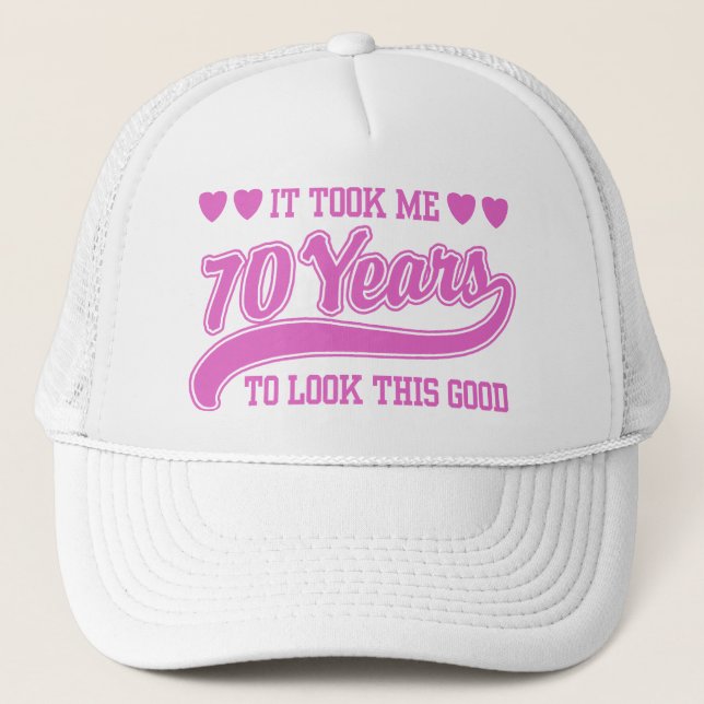 Gorra De Camionero 70 cumpleaños (Anverso)