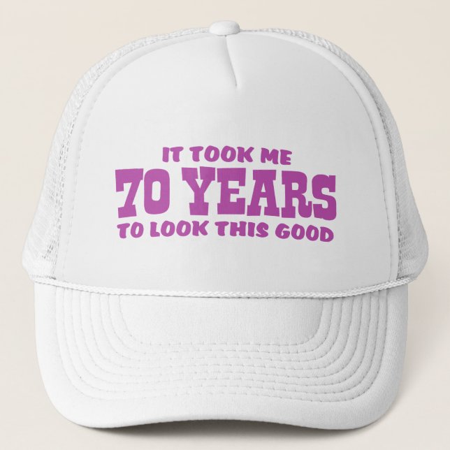 Gorra De Camionero 70 cumpleaños (Anverso)