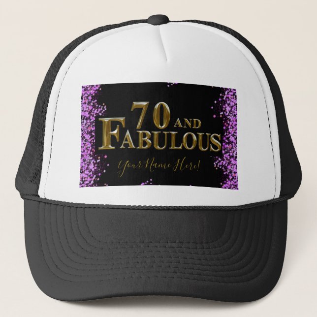 Gorra De Camionero 70 cumpleaños (Anverso)