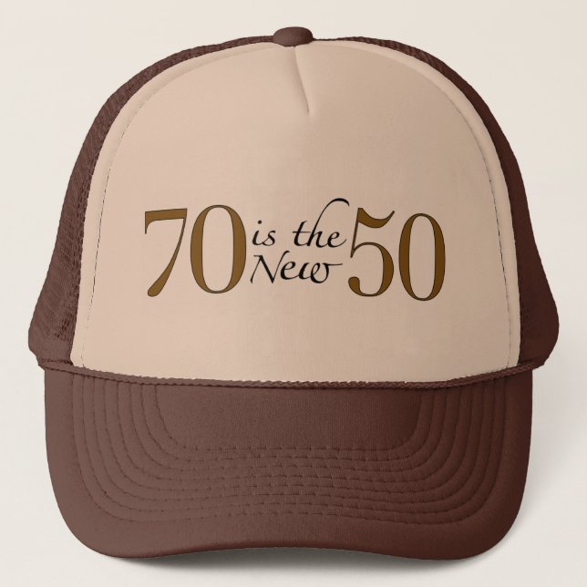 Gorra De Camionero 70 es los nuevos 50 (Anverso)