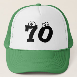 Gorra De Camionero 70 números Guay de la edad del cumpleaños
