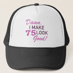 Gorra De Camionero 75.º humor de cumpleaños