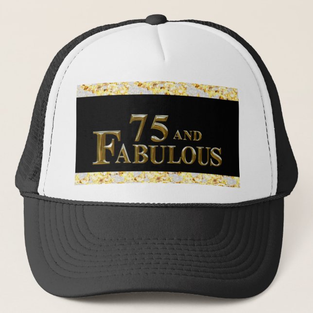 Gorra De Camionero 75 cumpleaños (Anverso)