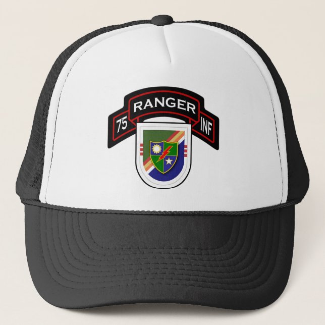 Gorra De Camionero 75.o Regimiento de infantería - guardabosques - (Anverso)