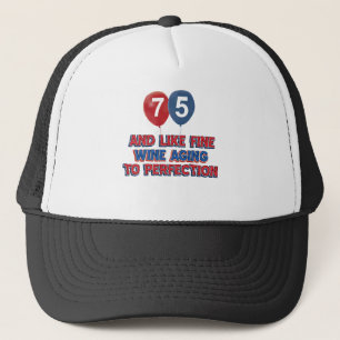 Gorra De Camionero 75.os diseños años del cumpleaños