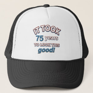 Gorra De Camionero 75.os diseños del cumpleaños del año