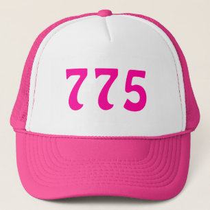 Gorra De Camionero 775 Código de área Neon Pink