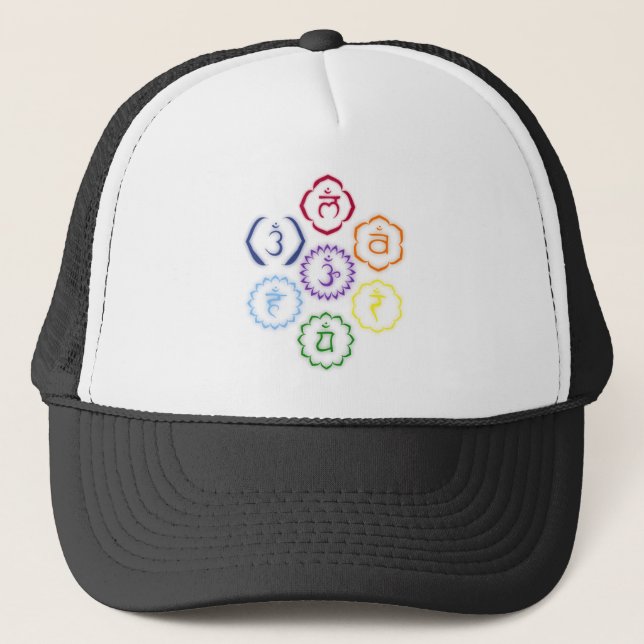Gorra De Camionero 7 Chakras en un círculo (Anverso)