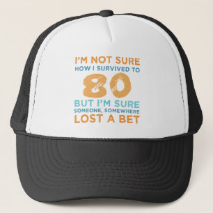 Gorra De Camionero 80.ª leyenda de cumpleaños