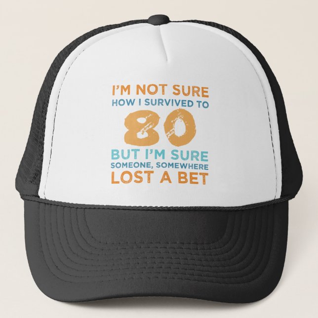 Gorra De Camionero 80.ª leyenda de cumpleaños (Anverso)