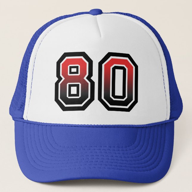 Gorra De Camionero 80.º cumpleaños (Anverso)