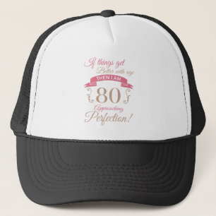 Gorra De Camionero 80.º cumpleaños mejor con la edad