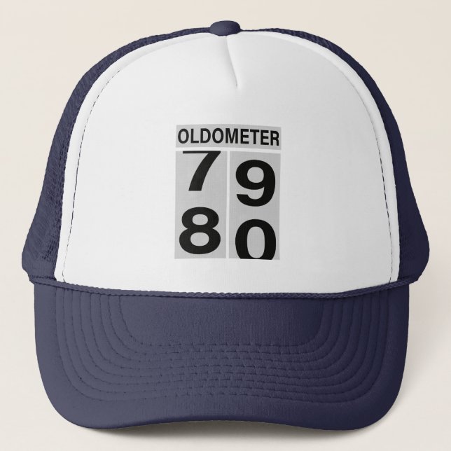 Gorra De Camionero 80.º Oldometer de Cumpleaños (Anverso)