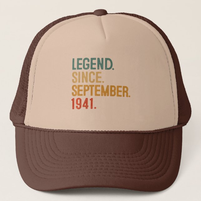 Gorra De Camionero 80.º regalo de cumpleaños leyenda de 80 años desde (Anverso)