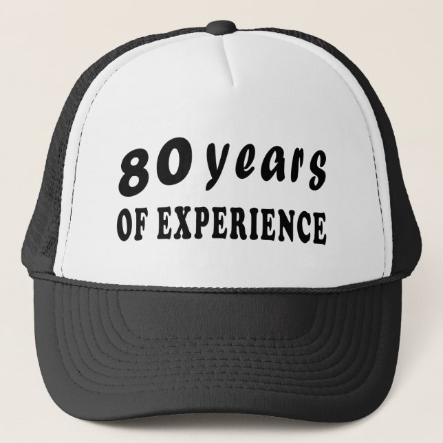 Gorra De Camionero 80 años de experiencia (Anverso)