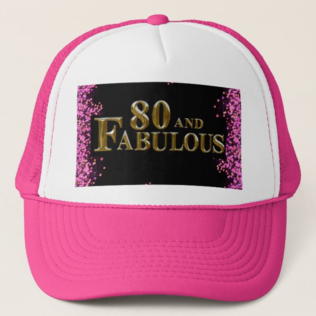 Gorra De Camionero 80 cumpleaños (Anverso)