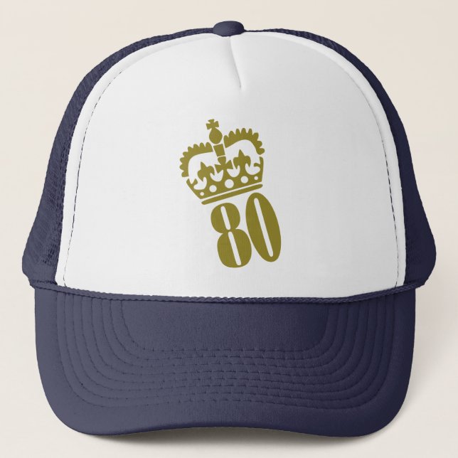 Gorra De Camionero 80.o Cumpleaños (Anverso)