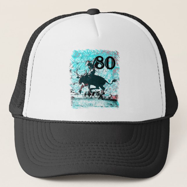Gorra De Camionero 80.o ¡Regalos de cumpleaños, vaquero! (Anverso)