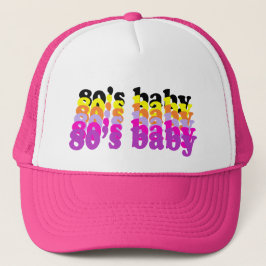 Gorra De Camionero 80's Baby Retro Groovy Design Proud 80s Gen X